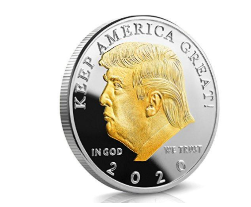 Gold plated Trump Coin